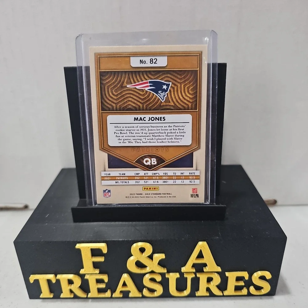 2022 Panini Gold Standard Platinum Mac Jones 7/75 #82